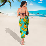 Tropical Banana Leaf Pattern Print Beach Sarong Wrap