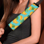 Tropical Banana Leaf Pattern Print Car Seat Belt Covers