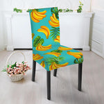 Tropical Banana Leaf Pattern Print Dining Chair Slipcover