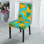 Tropical Banana Leaf Pattern Print Dining Chair Slipcover