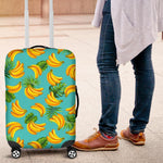 Tropical Banana Leaf Pattern Print Luggage Cover GearFrost