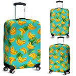 Tropical Banana Leaf Pattern Print Luggage Cover GearFrost