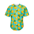 Tropical Banana Leaf Pattern Print Men's Baseball Jersey