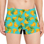 Tropical Banana Leaf Pattern Print Men's Boxer Briefs
