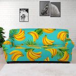 Tropical Banana Leaf Pattern Print Sofa Cover