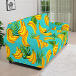 Tropical Banana Leaf Pattern Print Sofa Cover
