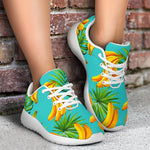 Tropical Banana Leaf Pattern Print Sport Shoes GearFrost