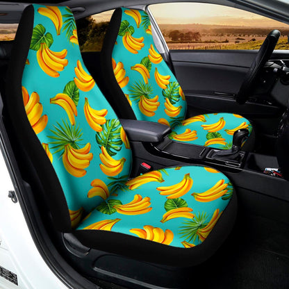 Tropical Banana Leaf Pattern Print Universal Fit Car Seat Covers
