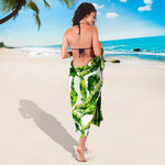 Tropical Banana Leaves Pattern Print Beach Sarong Wrap