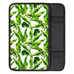 Tropical Banana Leaves Pattern Print Car Center Console Cover