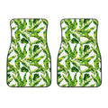 Tropical Banana Leaves Pattern Print Front Car Floor Mats