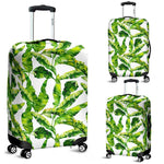 Tropical Banana Leaves Pattern Print Luggage Cover GearFrost