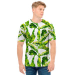 Tropical Banana Leaves Pattern Print Men's T-Shirt