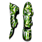 Tropical Banana Leaves Pattern Print Muay Thai Shin Guard