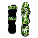 Tropical Banana Leaves Pattern Print Muay Thai Shin Guard