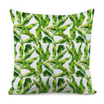 Tropical Banana Leaves Pattern Print Pillow Cover