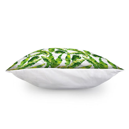 Tropical Banana Leaves Pattern Print Pillow Cover