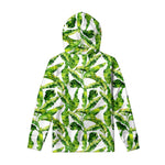 Tropical Banana Leaves Pattern Print Pullover Hoodie
