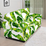 Tropical Banana Leaves Pattern Print Sofa Cover