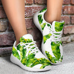 Tropical Banana Leaves Pattern Print Sport Shoes GearFrost