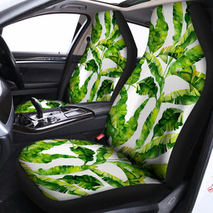 Tropical Banana Leaves Pattern Print Universal Fit Car Seat Covers