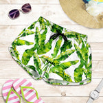 Tropical Banana Leaves Pattern Print Women's Shorts