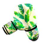 Tropical Banana Palm Leaf Pattern Print Boxing Gloves