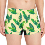 Tropical Banana Palm Leaf Pattern Print Men's Boxer Briefs