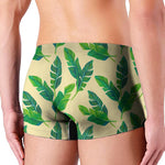 Tropical Banana Palm Leaf Pattern Print Men's Boxer Briefs