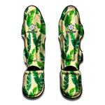 Tropical Banana Palm Leaf Pattern Print Muay Thai Shin Guard