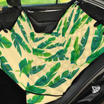 Tropical Banana Palm Leaf Pattern Print Pet Car Back Seat Cover