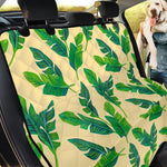 Tropical Banana Palm Leaf Pattern Print Pet Car Back Seat Cover