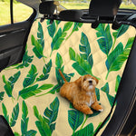 Tropical Banana Palm Leaf Pattern Print Pet Car Back Seat Cover