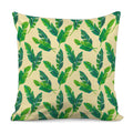 Tropical Banana Palm Leaf Pattern Print Pillow Cover