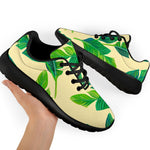 Tropical Banana Palm Leaf Pattern Print Sport Shoes GearFrost