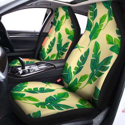 Tropical Banana Palm Leaf Pattern Print Universal Fit Car Seat Covers