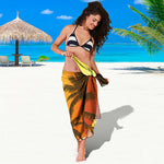 Tropical Beach Sunset Print Beach Sarong Wrap