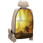 Tropical Beach Sunset Print Car Seat Organizers