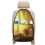 Tropical Beach Sunset Print Car Seat Organizers