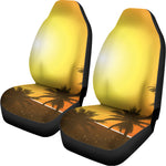 Tropical Beach Sunset Print Universal Fit Car Seat Covers