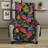 Tropical Bird Of Paradise Pattern Print Armchair Protector