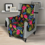 Tropical Bird Of Paradise Pattern Print Armchair Protector