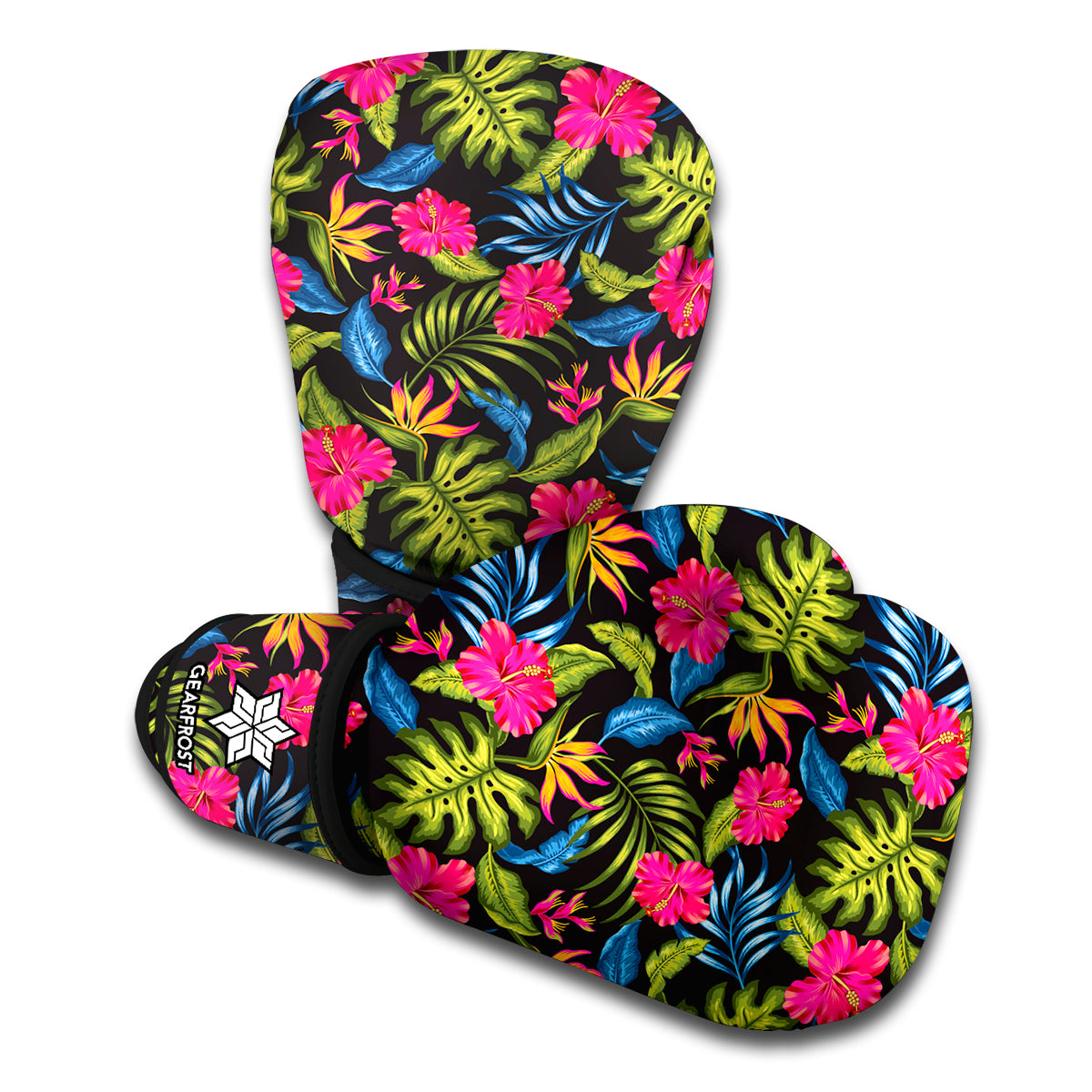 Tropical Bird Of Paradise Pattern Print Boxing Gloves