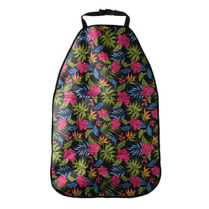 Tropical Bird Of Paradise Pattern Print Car Seat Organizers