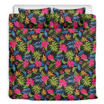 Tropical Bird Of Paradise Pattern Print Duvet Cover Bedding Set