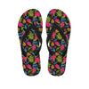 Tropical Bird Of Paradise Pattern Print Flip Flops