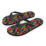 Tropical Bird Of Paradise Pattern Print Flip Flops