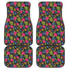 Tropical Bird Of Paradise Pattern Print Front and Back Car Floor Mats