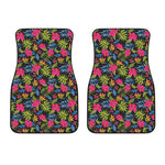 Tropical Bird Of Paradise Pattern Print Front Car Floor Mats