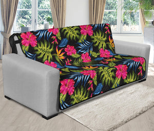 Tropical Bird Of Paradise Pattern Print Futon Protector